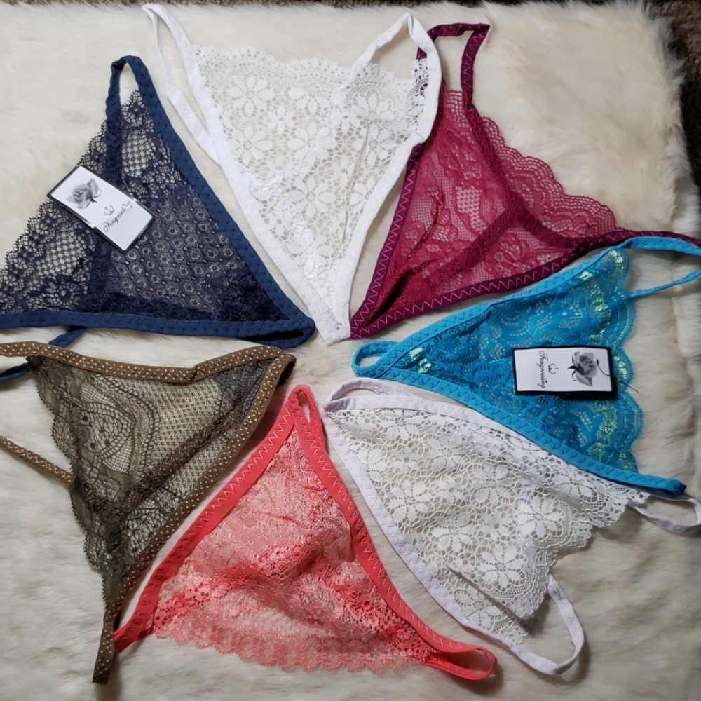 7 pairs of multi colored Women's gstring underwear